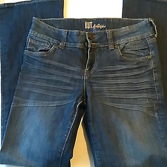 Womens Kut From The Kloth Isabelle Relaxed Bootcut Flap Pocket Jeans Size 8 - Picture 5 of 9